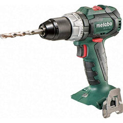 Metabo - 18 Volt 1/16 to 1/2" Keyless Chuck Cordless Hammer Drill - 31950 BPM, 600 to 2,100 RPM, Reversible, Pistol Grip Handle - Benchmark Tooling