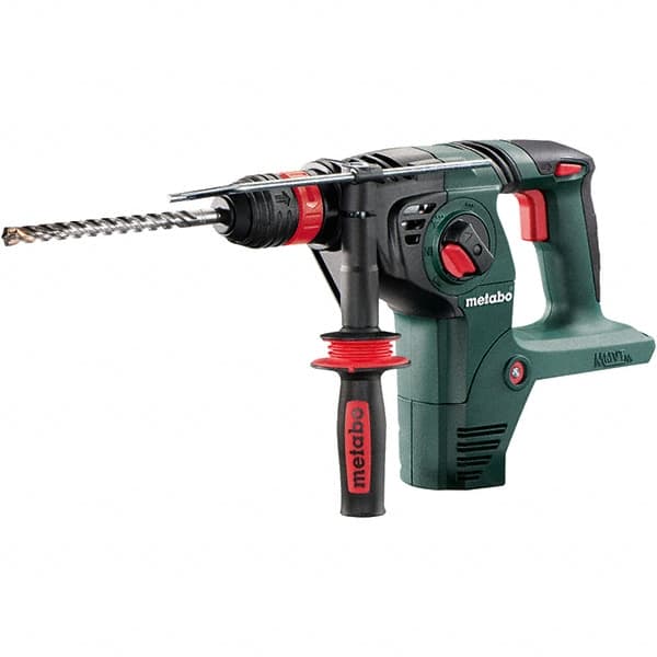 Metabo - 18 Volt 1-1/4" SDS-Plus Keyless Chuck Cordless Rotary Hammer - 4500 BPM, 1100 RPM, Reversible, D-Handle - Benchmark Tooling