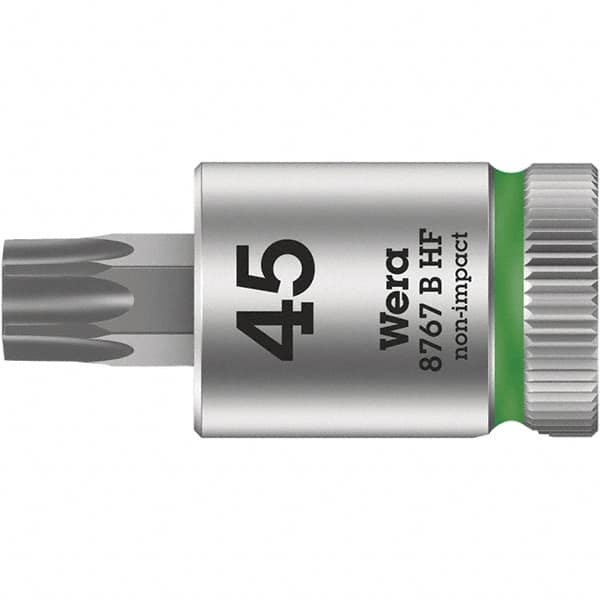 Wera - 3/8" Drive, T50 Torx Bit Socket - 3-15/16" OAL - Benchmark Tooling