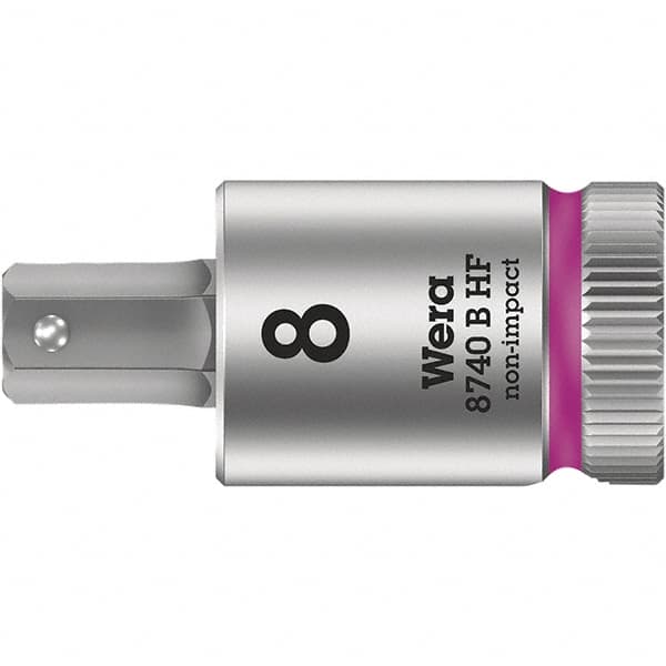 Wera - 3/8" Drive, 9/64" Hex Bit Socket - 1-3/8" OAL - Benchmark Tooling