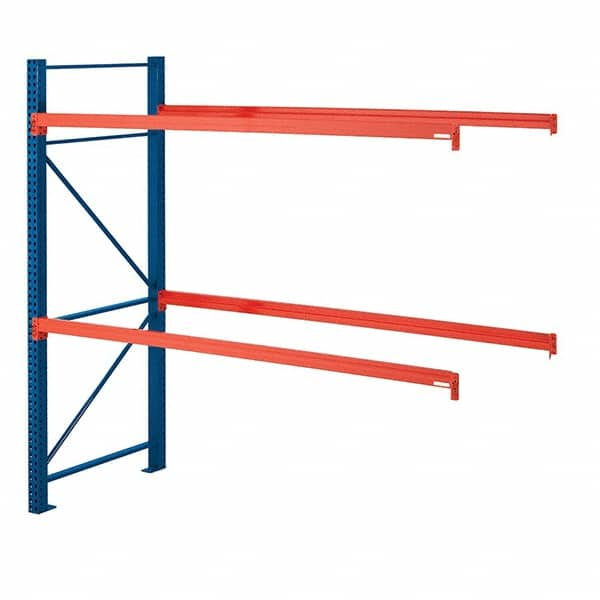 Steel King - 2 Shelf Add-On Box Formed Closed Steel Shelving - 22,780 Lb Capacity, 120" Wide x 96" High x 42" Deep, Powder Coat Blue - Benchmark Tooling