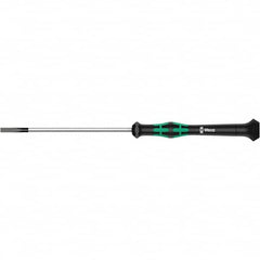 Wera - 2mm Blade Width, Slotted Screwdriver - 50mm Blade Length, Round Shank, Ergonomic Handle - Benchmark Tooling