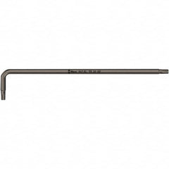 Wera - T8 Torx Key - L-Key Long Arm Handle, Black Oxide Finish, 90mm OAL - Benchmark Tooling