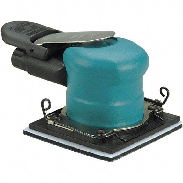 Dynabrade - 20,000 OPM, 9 CFM Air Consumption, Palm Air Orbital Sander - Rectangular Pad, 1/4 NPT Inlet - Benchmark Tooling