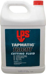 LPS - Tapmatic TriCut, 1 Gal Bottle Cutting & Tapping Fluid - Semisynthetic, For Boring, Broaching, Drawing, Drilling, Engraving, Facing, Milling, Reaming, Sawing, Stamping, Tapping, Threading, Turning - Benchmark Tooling