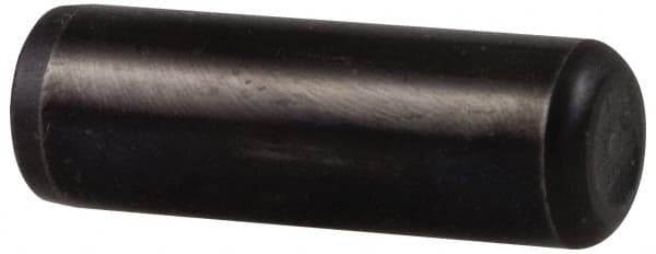 Holo-Krome - 1/8" Diam x 1/2" Pin Length 4000 Alloy Steel Oversized Dowel Pin - Black Luster Finish, C 47-58 & C 60 (Surface) Hardness, 1 Beveled & 1 Rounded End - Benchmark Tooling
