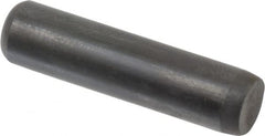 Holo-Krome - 1/4" Diam x 1" Pin Length 4000 Alloy Steel Oversized Dowel Pin - Black Luster Finish, C 47-58 & C 60 (Surface) Hardness, 1 Beveled & 1 Rounded End - Benchmark Tooling