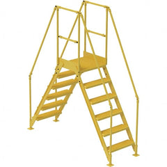 Vestil - 102-7/8" High 500 Lb Capacity 6 Step Crossover Bridge - Benchmark Tooling