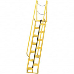Vestil - Rolling & Wall Mounted Ladders & Platforms Type: Alternating Tread Stair Style: Tread Stair - Benchmark Tooling