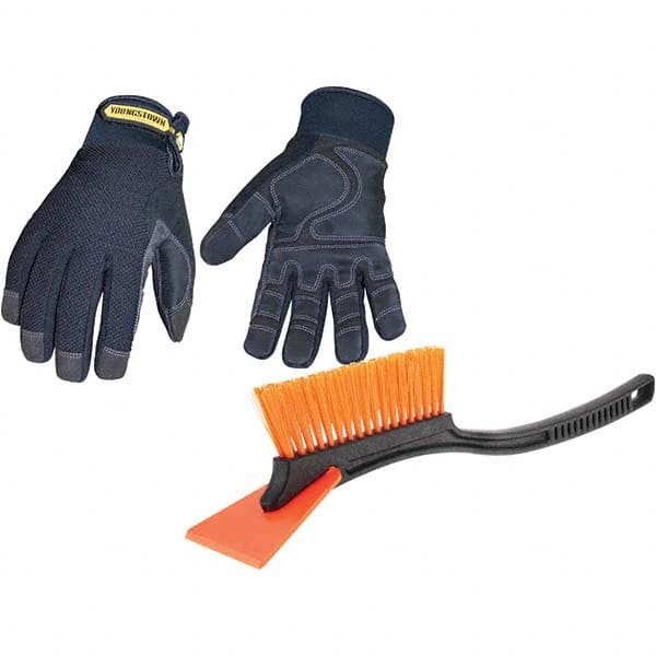 Youngstown - Size L (9) Synthetic Suede Cold Protection & Waterproof Work Gloves - Benchmark Tooling