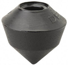 De-Sta-Co - 0.8071" Max Diam, 1/4-2 Thread, Polyurethane, Screw On, Cone Tip, Clamp Spindle Assembly Replacement Cap - For 1/4" Diam Standard Spindle, 3/4" OAL, 3/4" Surface Diam, 1/2" Hole Diam, 0.63" Hole Depth - Benchmark Tooling