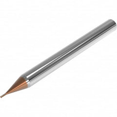 Seco - 3mm Diam, 3mm LOC, 2 Flute Solid Carbide Ball End Mill - HXT Finish, Single End, 50mm OAL, 4mm Shank Diam, Spiral Flute - Benchmark Tooling