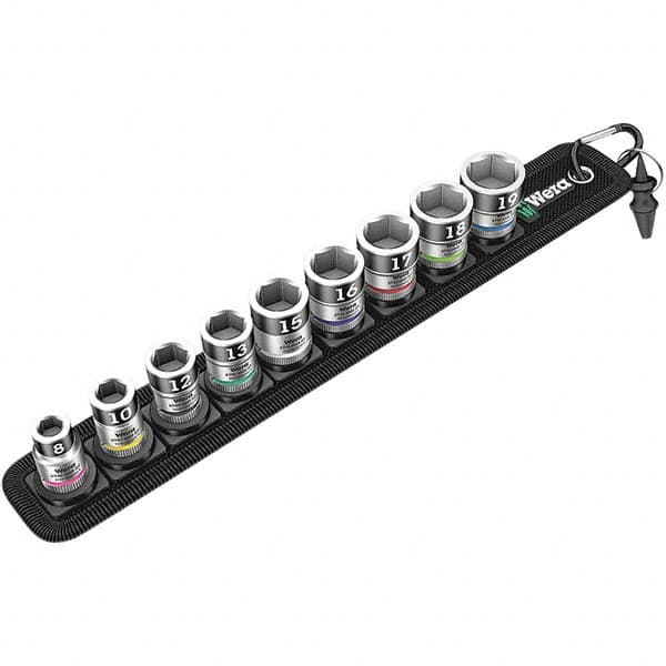 Wera - Hex & Torx Bit Socket Sets Type: Hex Bit Socket Set Drive Size: 3/8 - Benchmark Tooling