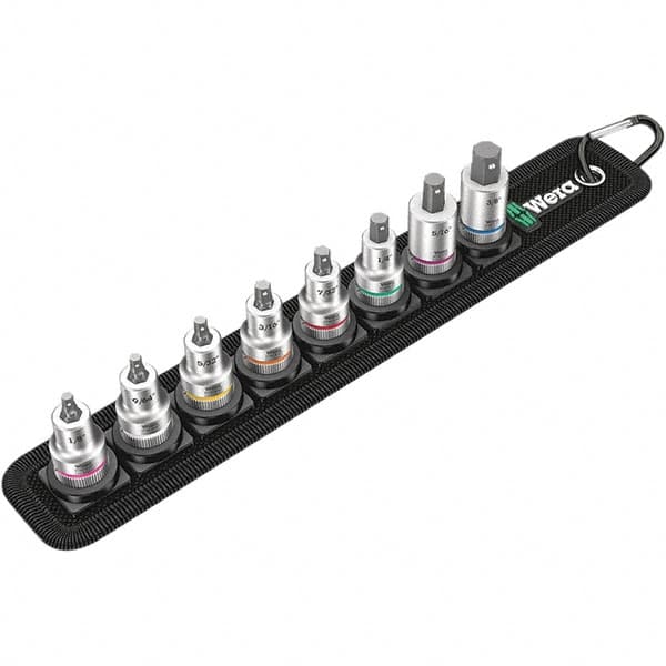 Wera - Hex & Torx Bit Socket Sets Type: Hex Bit Socket Set Drive Size: 3/8 - Benchmark Tooling