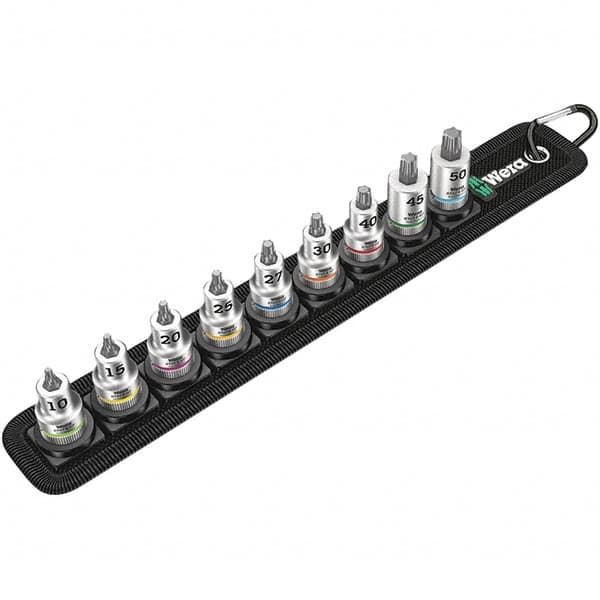 Wera - Hex & Torx Bit Socket Sets Type: Torx Bit Socket Set Drive Size: 3/8 - Benchmark Tooling