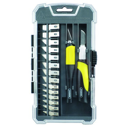 95618 18 Pieces Precision Hobby Knife Set - Benchmark Tooling