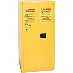 Eagle - Safety Cabinets Hazardous Chemical Type: Corrosive Chemicals Color: Yellow - Benchmark Tooling