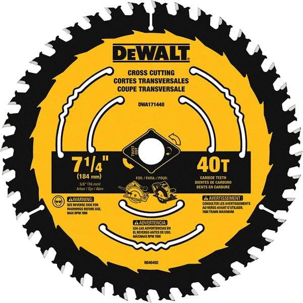 DeWALT - Wet & Dry-Cut Saw Blades   Blade Diameter (Inch): 8-1/4    Blade Material: Tungsten Carbide-Tipped - Benchmark Tooling