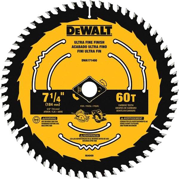 DeWALT - Wet & Dry-Cut Saw Blades   Blade Diameter (Inch): 7-1/4    Blade Material: Tungsten Carbide-Tipped - Benchmark Tooling