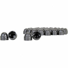 Vestil - 9/16" Bollard Cap - Black, Plastic, Smooth Surface - Benchmark Tooling