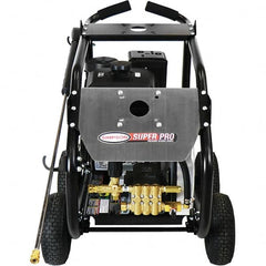 Simpson - Gas, 12 hp, 4,400 psi, 4 GPM, Cold Water Pressure Washer - AAA Triplex, 50' x 3/8" Hose - Benchmark Tooling