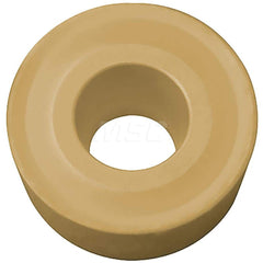 Kyocera RCMX 1003M0 CA5525 Grade CVD Carbide, 7 Degree, Round, Positive Rake Angle, Turning Insert for Light Interruption and Medium in (P) Carbon/Alloy Steel