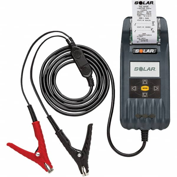 Solar - Automotive Battery Testers Type: Digital Battery and System Tester with Integrated Printer Voltage: 6/12/24 - Benchmark Tooling