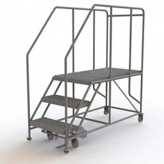 TRI-ARC - Rolling & Wall Mounted Ladders & Platforms Type: Rolling Work Platform Style: Steel Work Platform - Benchmark Tooling