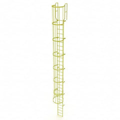 TRI-ARC - Rolling & Wall Mounted Ladders & Platforms Type: Fixed Ladder Style: Safety Cage - Benchmark Tooling