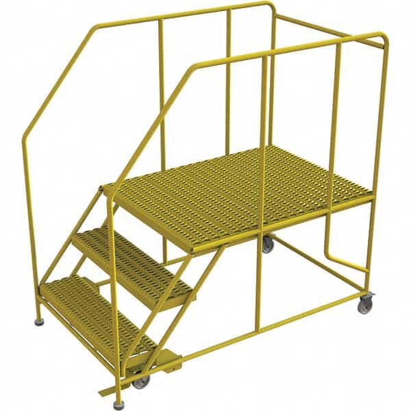 TRI-ARC - Rolling & Wall Mounted Ladders & Platforms Type: Rolling Work Platform Style: Steel Work Platform - Benchmark Tooling
