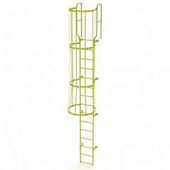 TRI-ARC - Rolling & Wall Mounted Ladders & Platforms Type: Fixed Ladder Style: Safety Cage - Benchmark Tooling