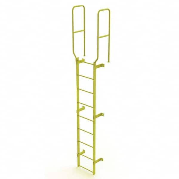 TRI-ARC - Rolling & Wall Mounted Ladders & Platforms Type: Fixed Ladder Style: Safety Cage - Benchmark Tooling