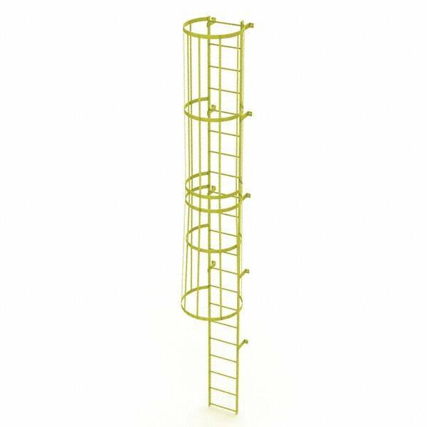 TRI-ARC - Rolling & Wall Mounted Ladders & Platforms Type: Fixed Ladder Style: Safety Cage - Benchmark Tooling