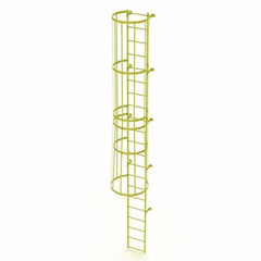 TRI-ARC - Rolling & Wall Mounted Ladders & Platforms Type: Fixed Ladder Style: Safety Cage - Benchmark Tooling
