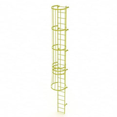 TRI-ARC - Rolling & Wall Mounted Ladders & Platforms Type: Fixed Ladder Style: Safety Cage - Benchmark Tooling