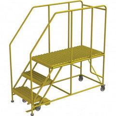 TRI-ARC - Rolling & Wall Mounted Ladders & Platforms Type: Rolling Work Platform Style: Steel Work Platform - Benchmark Tooling