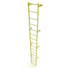 TRI-ARC - Rolling & Wall Mounted Ladders & Platforms Type: Fixed Ladder Style: Safety Cage - Benchmark Tooling