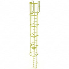 TRI-ARC - Rolling & Wall Mounted Ladders & Platforms Type: Fixed Ladder Style: Safety Cage - Benchmark Tooling