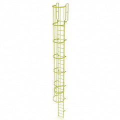 TRI-ARC - Rolling & Wall Mounted Ladders & Platforms Type: Fixed Ladder Style: Safety Cage - Benchmark Tooling