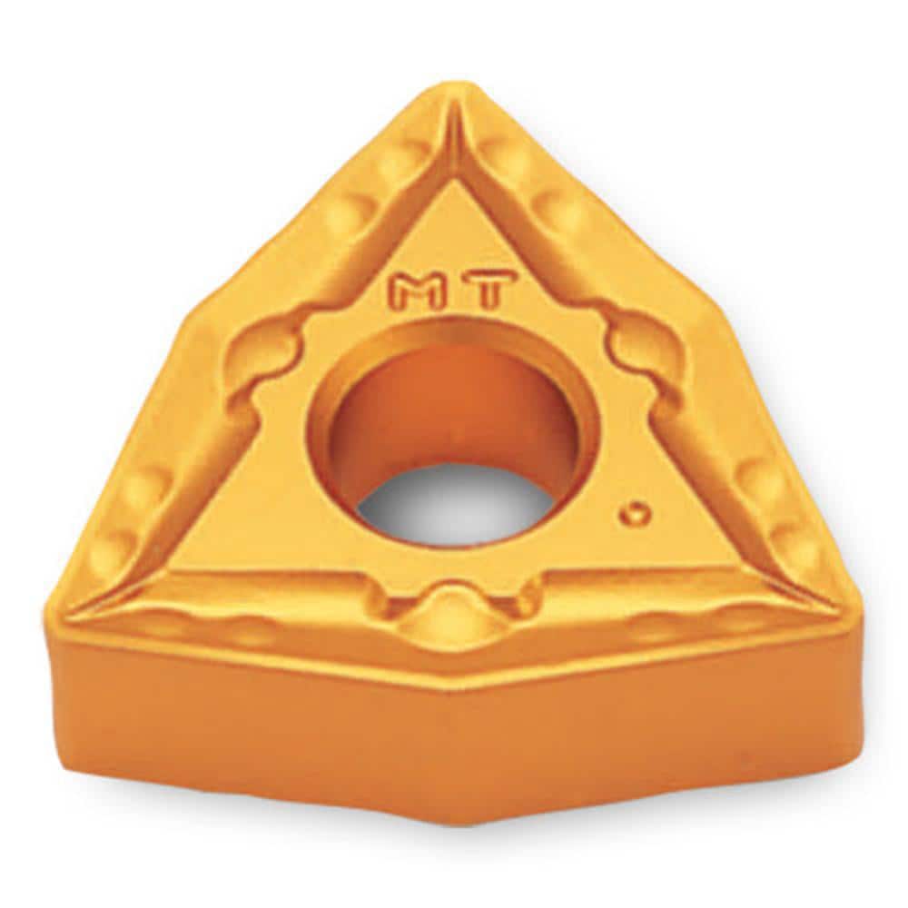 Turning Insert:  WNMG433MT TT5080,  Solid Carbide AlTiN & TiN Finish,  Neutral,  0.3430″ Long,  1/2″ Inscribed Circle,  0.0470″ Corner Radius,  80.0 &deg N/A Trigon,  Series  WNMG