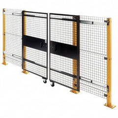 Husky - 6' Wide x 8' High, Double Sliding Door for Temporary Structures - Benchmark Tooling