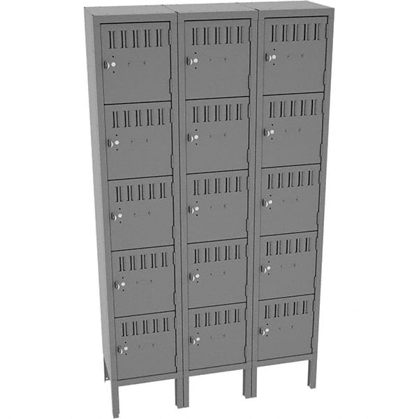 Tennsco - 15 Door, 5 Tier, Locker - Benchmark Tooling