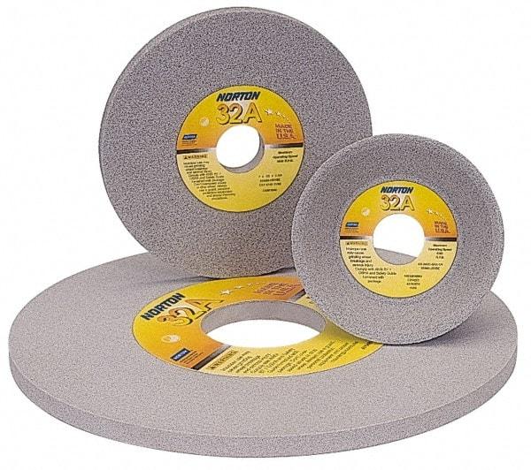 Norton - 12" Diam x 3" Hole x 1/2" Thick, J Hardness, 60 Grit Surface Grinding Wheel - Aluminum Oxide, Type 1, Medium Grade, 2,070 Max RPM, Vitrified Bond, No Recess - Benchmark Tooling