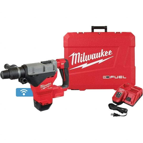 Milwaukee Tool - 18 Volt 1-3/4" SDS Max Chuck Cordless Rotary Hammer - 2900 BPM, 380 RPM, Reversible - Benchmark Tooling