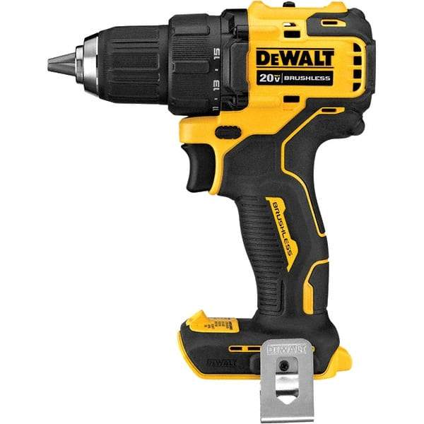 DeWALT - 20 Volt 1/2" Chuck Mid-Handle Cordless Drill - 0-1650 RPM, Keyless Chuck, Reversible, Lithium-Ion Batteries Not Included - Benchmark Tooling