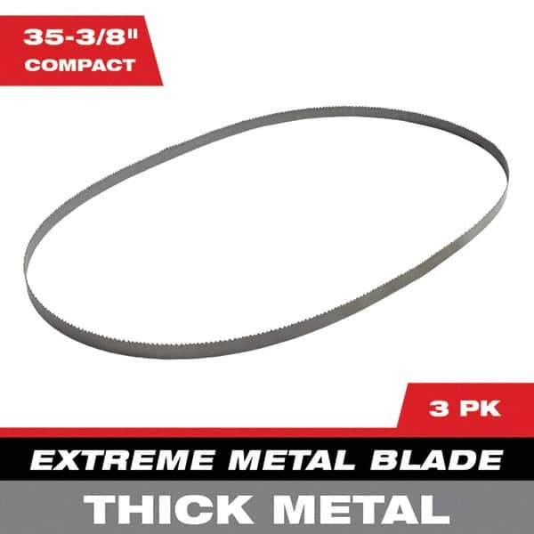 Milwaukee Tool - 2' 11-3/8" x 0.8" x 0.02" 8-10 TPI Bi-Metal Portable Band Saw Blade - Benchmark Tooling