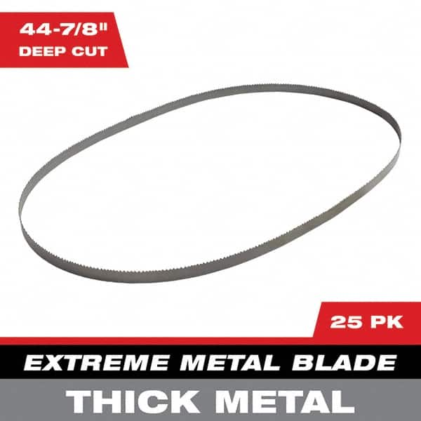 Milwaukee Tool - 44-7/8" x 0.8" x 0.02" 8-10 TPI Bi-Metal Portable Band Saw Blade - Benchmark Tooling