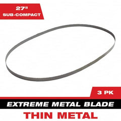 Milwaukee Tool - 27" x 0.8" x 0.02" 12-14 TPI Bi-Metal Portable Band Saw Blade - Benchmark Tooling