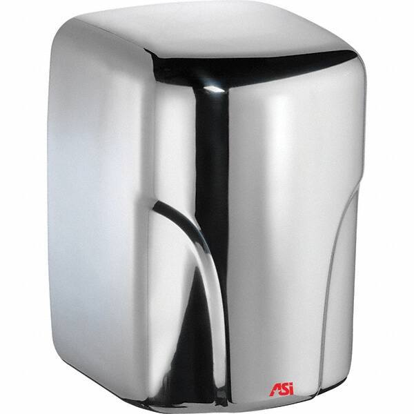 ASI-American Specialties, Inc. - 1600 Watt Bright Stainless Steel Finish Electric Hand Dryer - 110/120 Volts, 14.6 Amps, 8-1/16" Wide x 11-19/64" High x 7-5/64" Deep - Benchmark Tooling