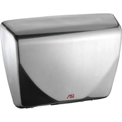 ASI-American Specialties, Inc. - 2200 Watt Satin Stainless Steel Finish Electric Hand Dryer - 100-240 Volts, 18.3 Amps, 14-7/16" Wide x 10-13/16" High x 3-15/16" Deep - Benchmark Tooling